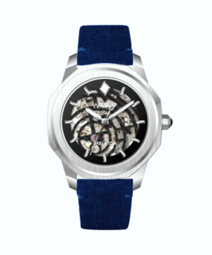 Nappey Skeleton Silver and Black SteelNY41 AD1XM 3B4A 600x719